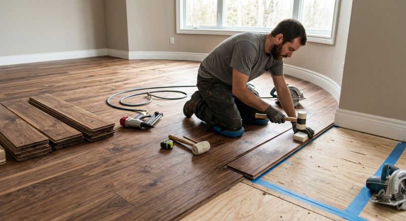 Walnut Flooring Installation