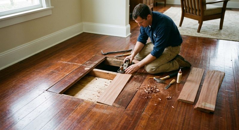 Our team working on Wood Floor Service projects in Plymouth, MA