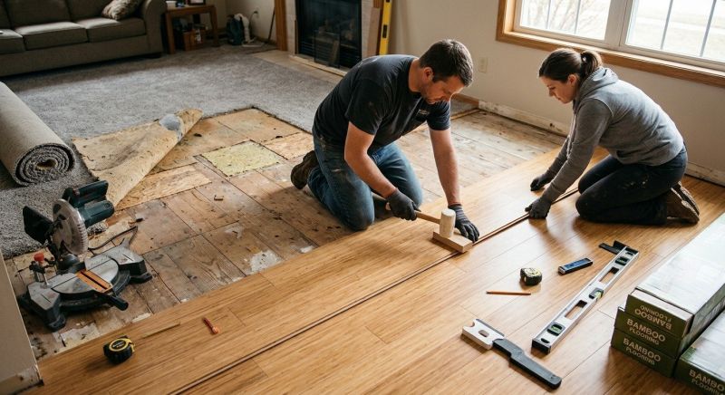 Bamboo Flooring Installation in Plymouth, MA