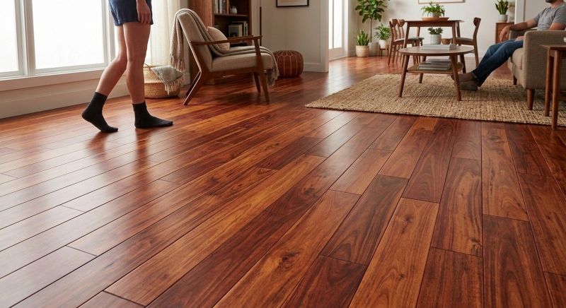 Cherry Floor Installation in Duxbury, MA