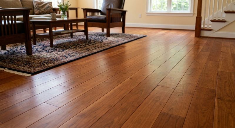 Cherry Floor Installation in Raynham, MA