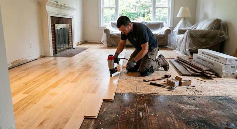 Maple Flooring Installation in Fairhaven, MA