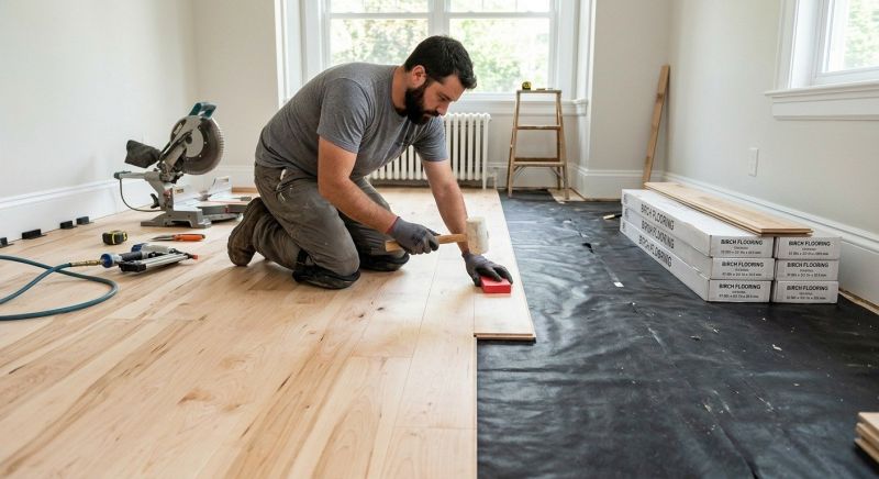 Maple Flooring Installation in Marstons Mills, MA