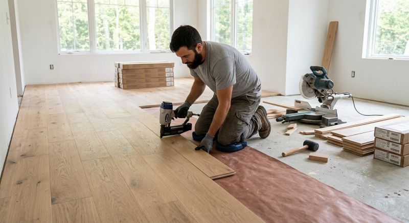 Oak Floor Installation in East Taunton, MA