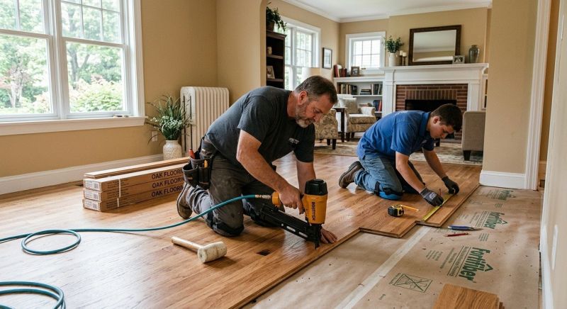 Oak Floor Installation in Fairhaven, MA