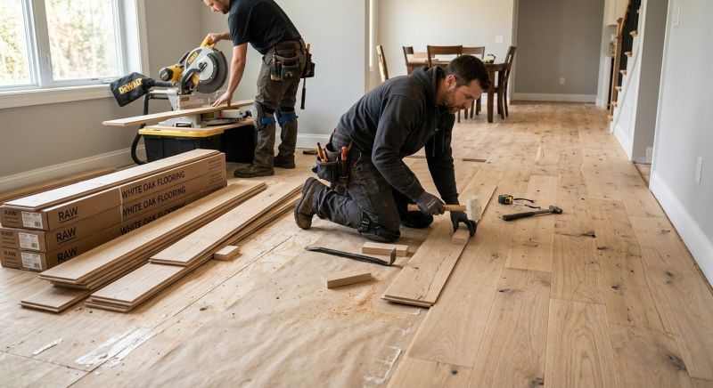 Oak Floor Installation in Scituate, MA
