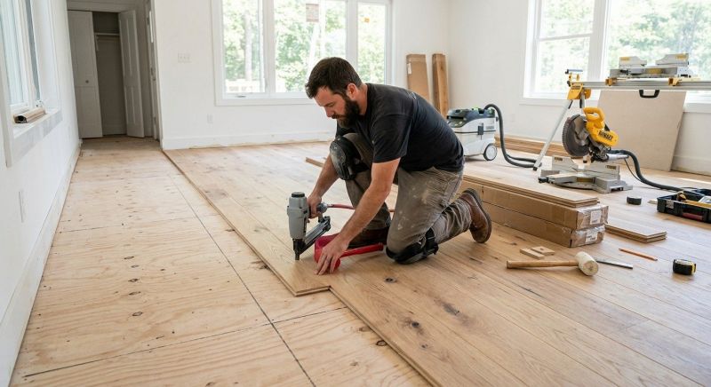 Oak Floor Installation in Taunton, MA