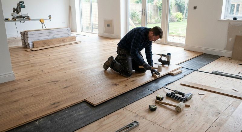 Oak Floor Installation in West Wareham, MA