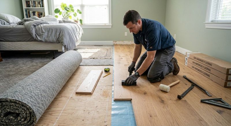 Oak Floor Replacement in Plymouth, MA