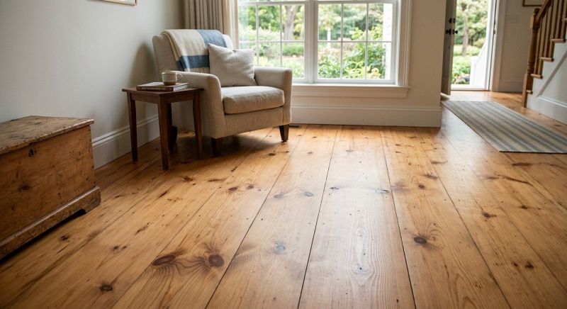 Pine Floor Installation in Plymouth, MA