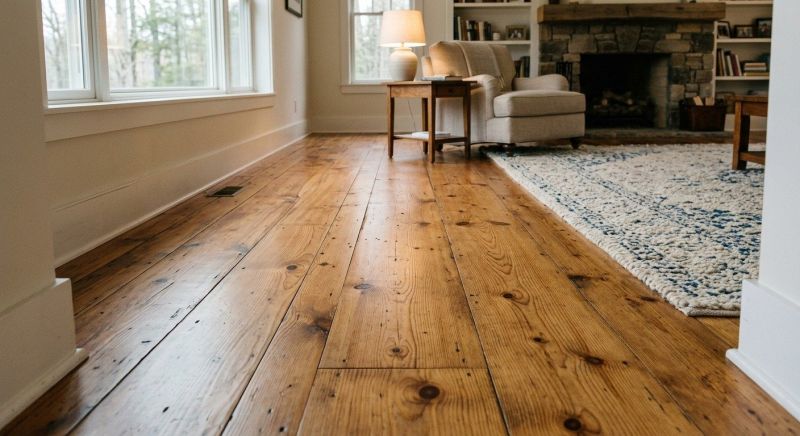 Pine Floor Installation in Plymouth, MA