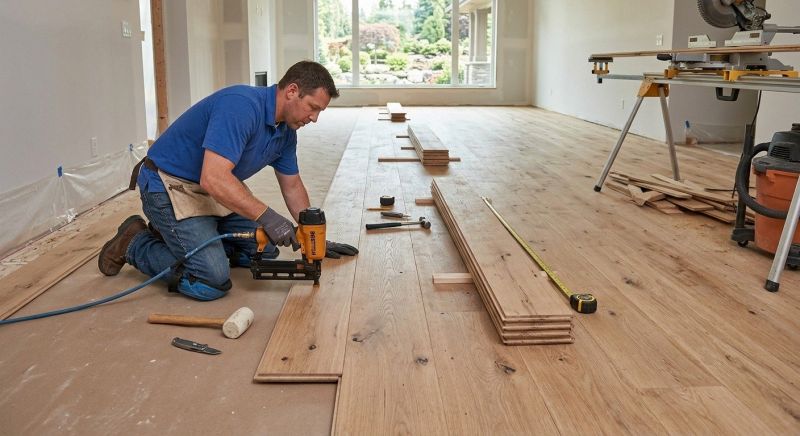 Plank Floor Installation in Plymouth, MA