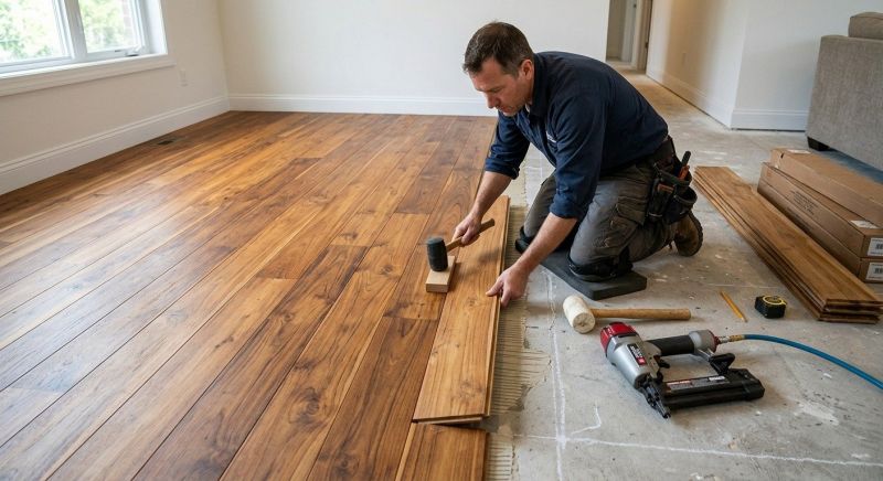 Teak Flooring Installation in Plymouth, MA