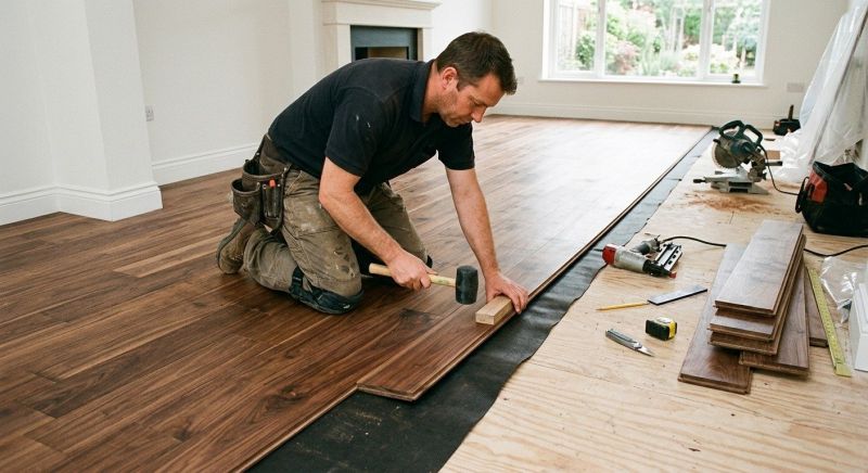 Walnut Flooring Installation in Plymouth, MA