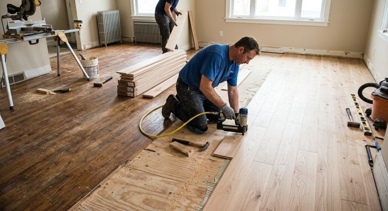 Wood Floor Replacement in Bridgewater, MA