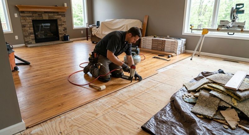 Wood Floor Replacement in Hanson, MA